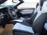 2014 Audi S5 3.0T Premium Plus quattro Cabriolet Black/Lunar Silver Interior
