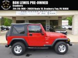 2002 Flame Red Jeep Wrangler Sport 4x4 #93792942