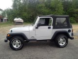 Bright Silver Metallic Jeep Wrangler in 2004