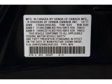 2012 MDX Color Code for Bali Blue Pearl - Color Code: B552P