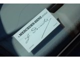 2003 Mercedes-Benz SL 55 AMG Roadster Info Tag