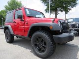 2014 Jeep Wrangler Willys Wheeler 4x4 Front 3/4 View