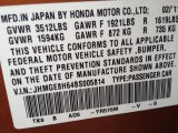 2011 Fit Color Code for Orange Revolution Metallic - Color Code: YR576M