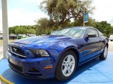 2014 Deep Impact Blue Ford Mustang V6 Premium Coupe #93983544