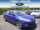 2014 Performance Blue Ford Focus SE Sedan #93983599