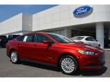 2014 Ruby Red Ford Fusion Hybrid S #94054097