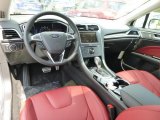 2014 Ford Fusion Titanium AWD Brick Red Interior