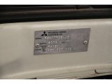 2001 Mitsubishi Diamante LS Info Tag