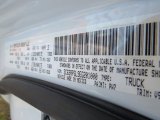 2014 3500 Color Code for Bright White - Color Code: PW7