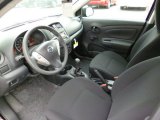 2015 Nissan Versa 1.6 S Sedan Charcoal Interior