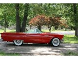 Red Ford Thunderbird in 1957