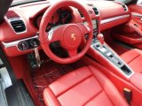 2014 Porsche Boxster S Carrera Red Natural Leather Interior