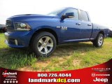 2014 Blue Streak Pearl Coat Ram 1500 Sport Quad Cab #94292456