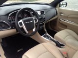 2014 Chrysler 200 Touring Convertible Black/Light Frost Beige Interior