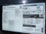 2014 Nissan NV200 SV Window Sticker
