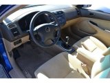 2004 Honda Civic EX Coupe Ivory Beige Interior