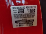 2015 F-TYPE Color Code for Salsa Red - Color Code: CHA