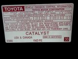 2004 Toyota Avalon XLS Info Tag