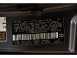 2013 Prius v Color Code for Magnetic Gray Metallic - Color Code: 1G3
