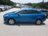 2014 Blue Candy Ford Fiesta SE Sedan #94474589