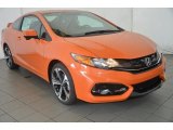2014 Orange Fire Pearl Honda Civic Si Coupe #94515259