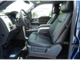 2014 Ford F150 Lariat SuperCrew Black Interior