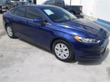 2014 Deep Impact Blue Ford Fusion S #94592067