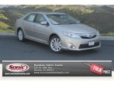 2014 Champagne Mica Toyota Camry Hybrid XLE #94591941