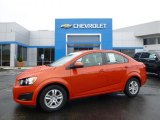 2012 Inferno Orange Metallic Chevrolet Sonic LS Sedan #94592173