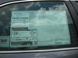 2014 Toyota Camry XLE Window Sticker