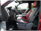 2014 Ford F150 SVT Raptor SuperCrew 4x4 Raptor Special Edition Black/Brick Accent Interior