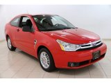 2008 Vermillion Red Ford Focus SE Coupe #94856106