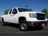 2007 Summit White GMC Sierra 2500HD SLE Extended Cab 4x4 #9462529