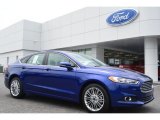2014 Deep Impact Blue Ford Fusion SE EcoBoost #94855818