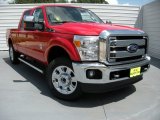 2015 Vermillion Red Ford F250 Super Duty Lariat Crew Cab 4x4 #94951142