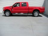 Vermillion Red Ford F250 Super Duty in 2015
