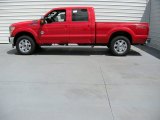 Vermillion Red Ford F250 Super Duty in 2015