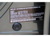 2012 5 Series Color Code for Tasman Green Metallic - Color Code: A81