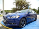 2014 Deep Impact Blue Ford Fusion SE EcoBoost #95079827