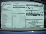 2015 Hyundai Elantra SE Sedan Window Sticker