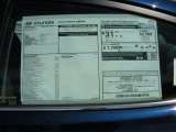 2015 Hyundai Elantra Limited Sedan Window Sticker