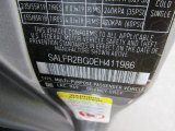 2014 LR2 Color Code for Orkney Grey Metallic - Color Code: 949
