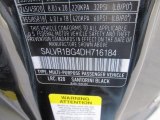 2013 Range Rover Evoque Color Code for Santorini Black Metallic - Color Code: 820