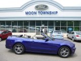 2014 Deep Impact Blue Ford Mustang V6 Convertible #95116349