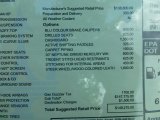 2014 Maserati GranTurismo Convertible GranCabrio Window Sticker