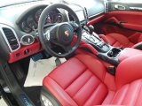2014 Porsche Cayenne Turbo Black/Carrera Red Interior