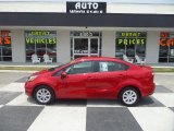 2013 Signal Red Kia Rio LX Sedan #95245152