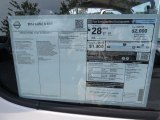 2014 Nissan Cube 1.8 S Window Sticker