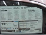 2014 Cadillac ATS 2.0L Turbo AWD Window Sticker