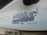 2002 Camry Color Code for Super White - Color Code: 040